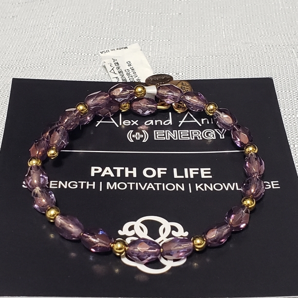 Alex &Ani NWT Vintage 66 Violet Glitz Path… - Picture 3 of 8